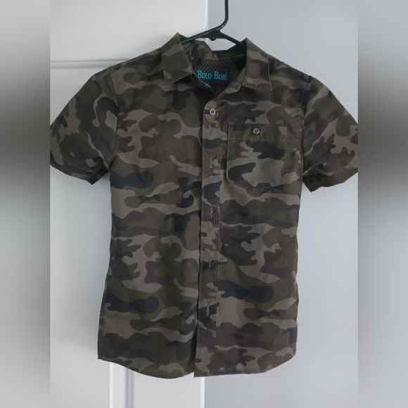Boys Camouflage Shirt Size 7 - Picture 1 of 2